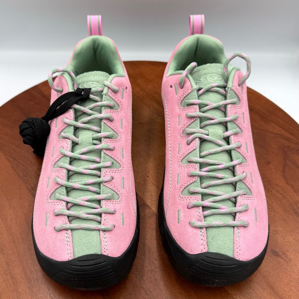 Keen Jasper Suede Hiking Sneakers Pink Moonlight Mauve Black 1031001 Womens 11